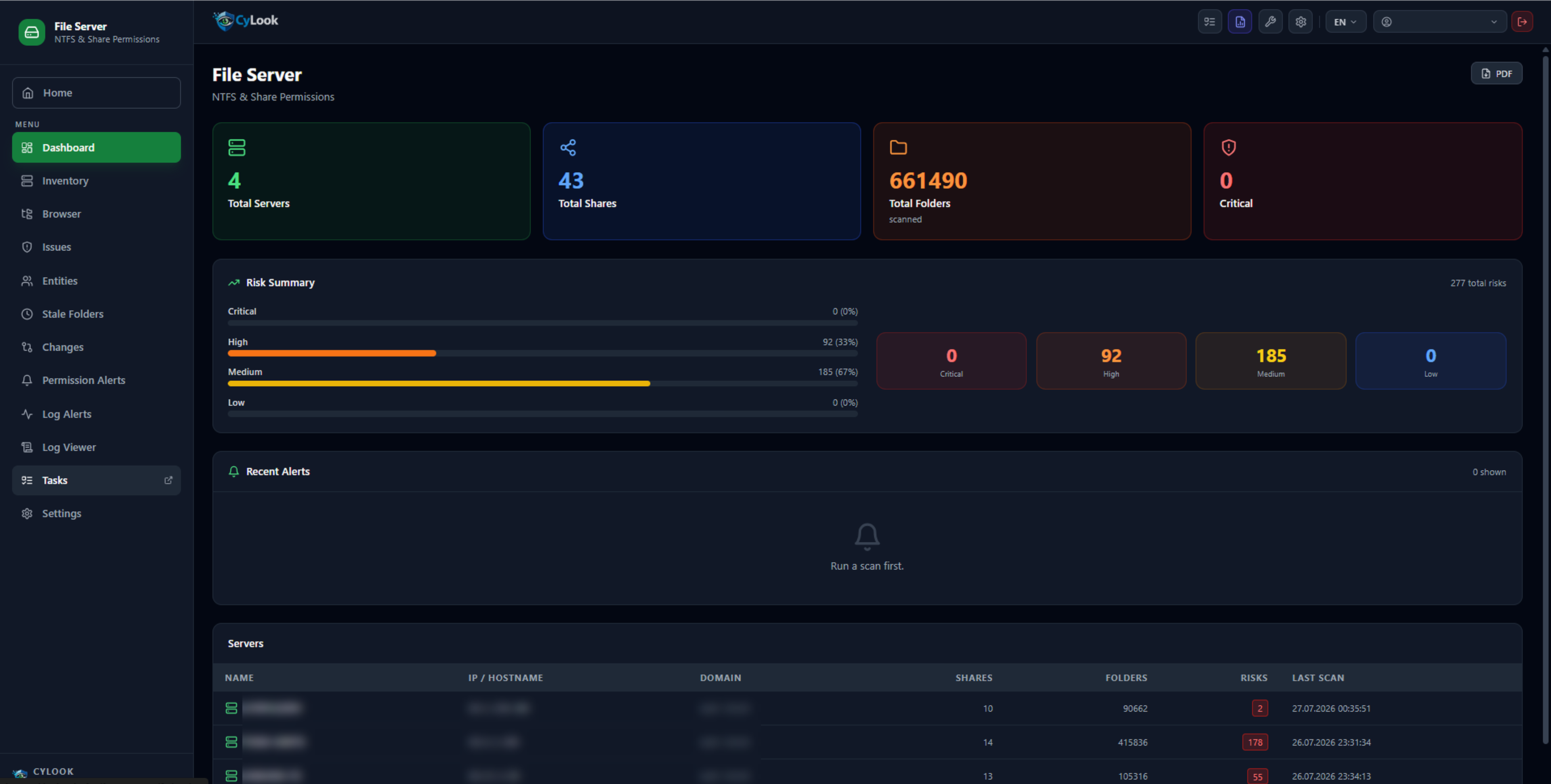 File Server Dashboard